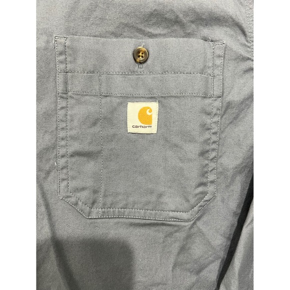 Carhartt Other - Carhartt Shirt Mens L Blue/Gray Rugged Flex Relaxed Fit Long Sleeve Work Shirt